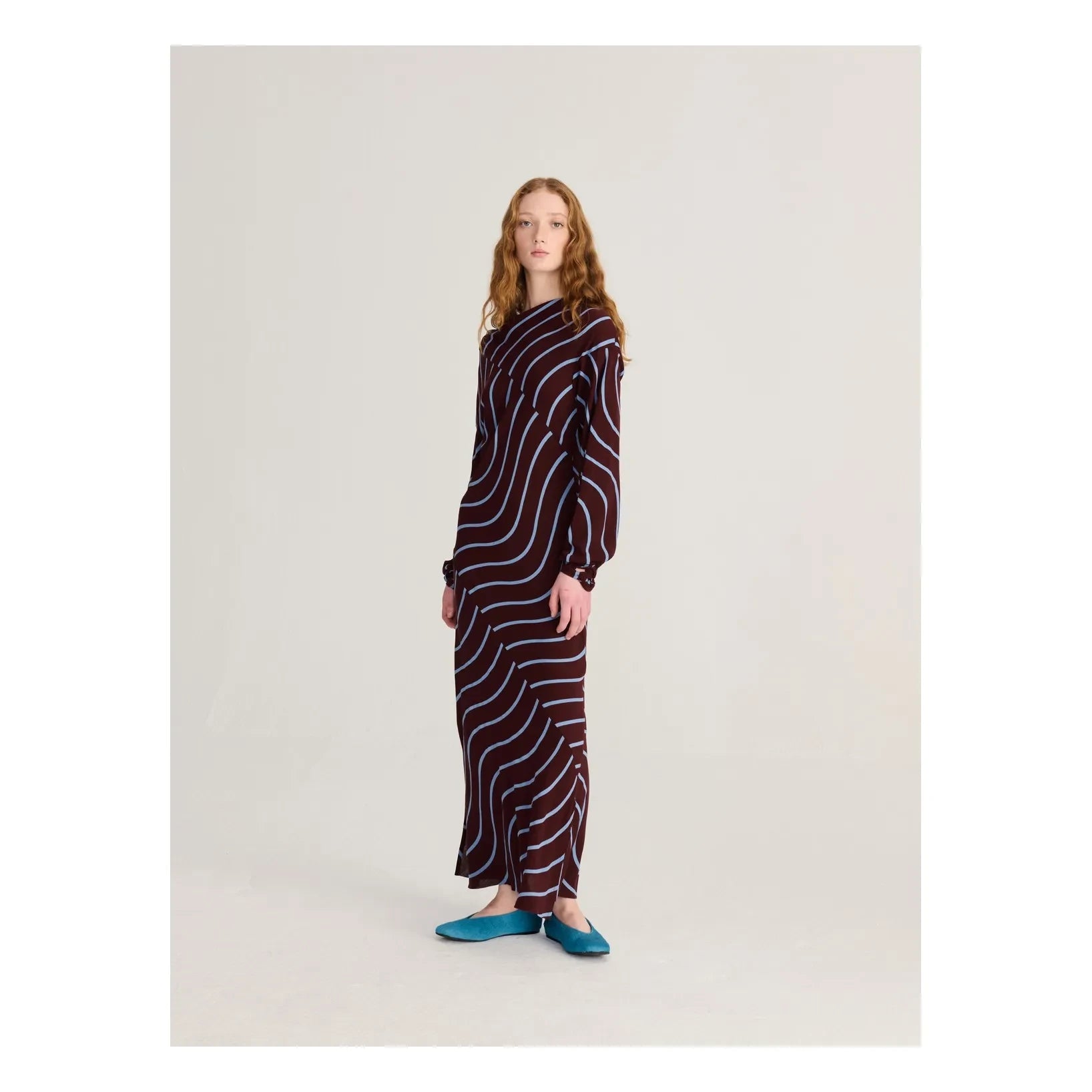 Bobo Choses - Psychedelic Striped Dress | Burgundy
