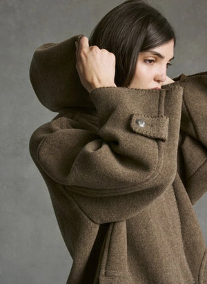 Hod - Carmen Coat | Taupe Brown