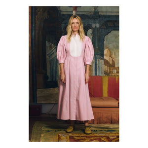 Maria de la Orden - Dimitra Striped Cotton Dress | Pink