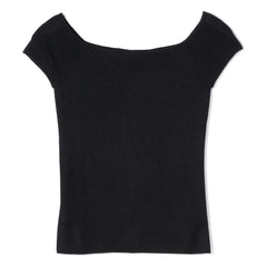 Bompard - Cashmere and Silk Bardot Neck Sweater | Black
