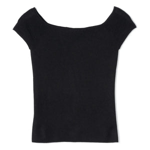 Bompard - Cashmere and Silk Bardot Neck Sweater | Black