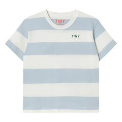 Tinycottons - Striped organic cotton T-shirt | Blue