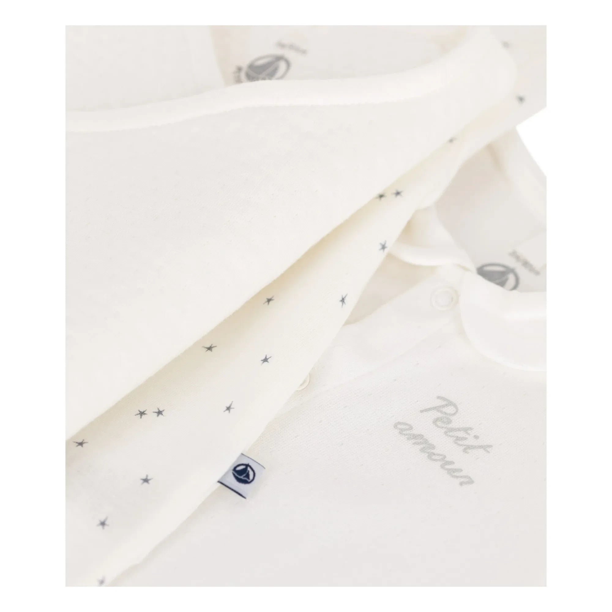Petit Bateau - Maternity Suitcase with Heart Organic Cotton | Ecru