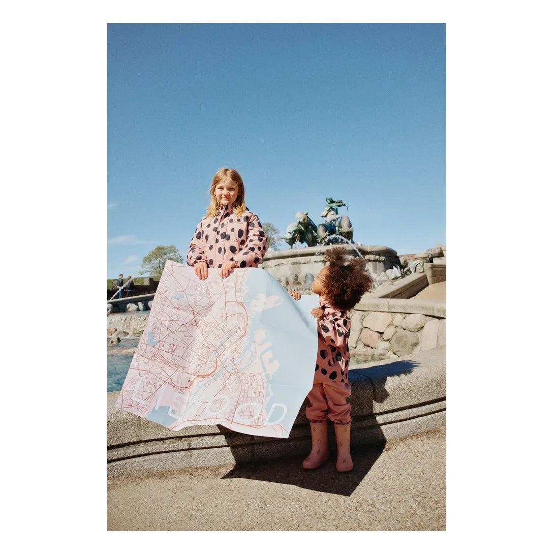 Liewood - Adelina Leopard Print Puffer Jacket Made From Recycled Fibers | Light Pink