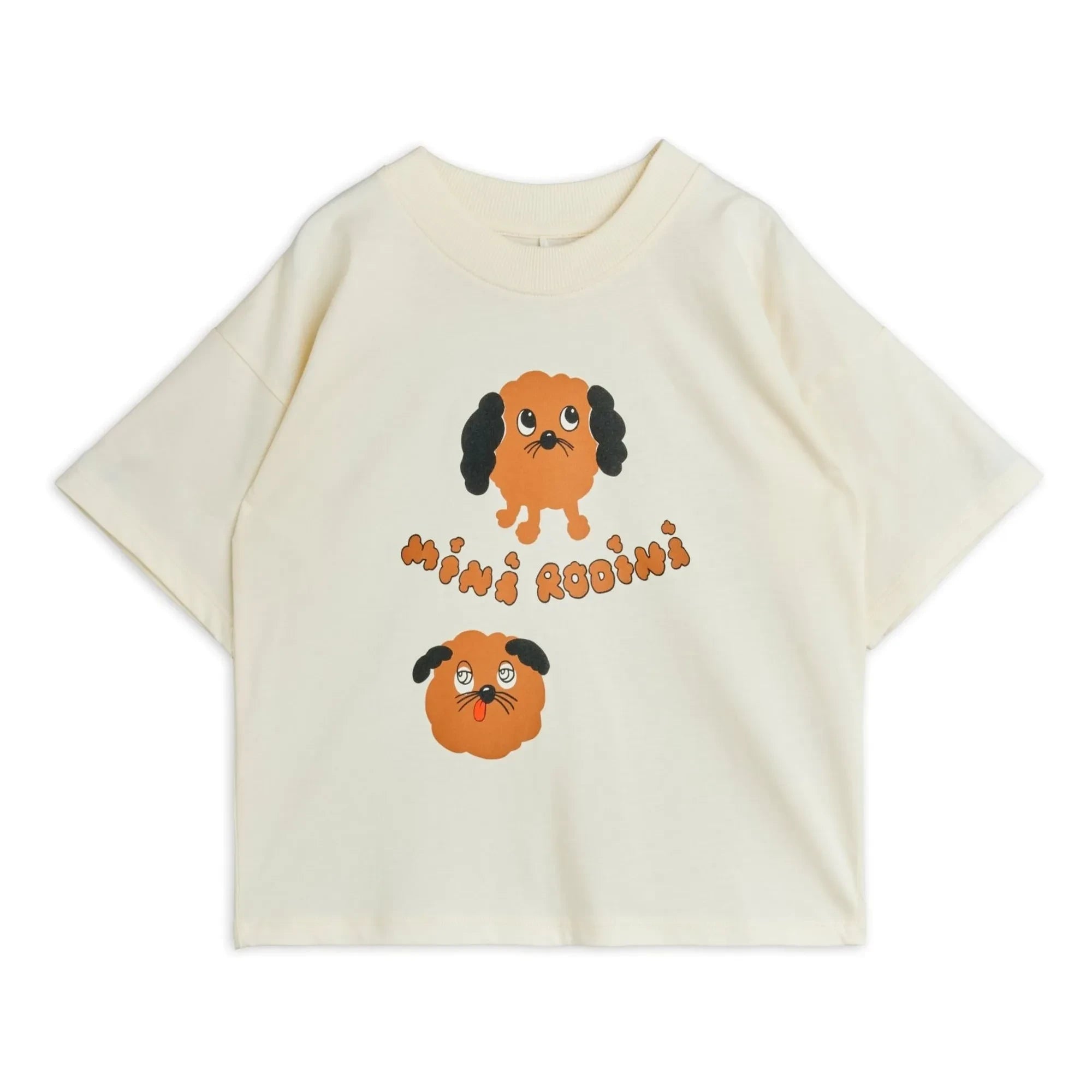Mini Rodini - Doggies Organic Cotton T-Shirt | White