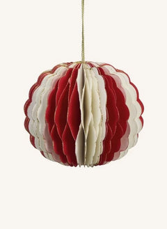 Madam Stoltz - Paper Christmas Ornaments | Red