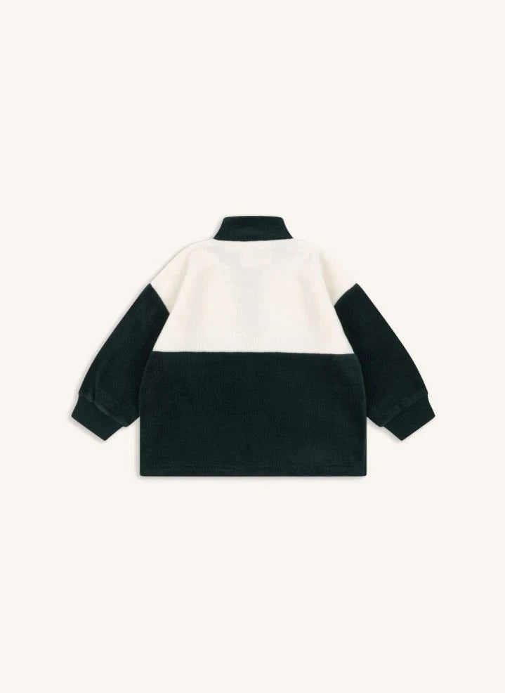 Konges Sløjd - Geri Dönüştürülmüş Elyaflardan Üretilmiş Tavi Fermuarlı Sweatshirt | Yeşil