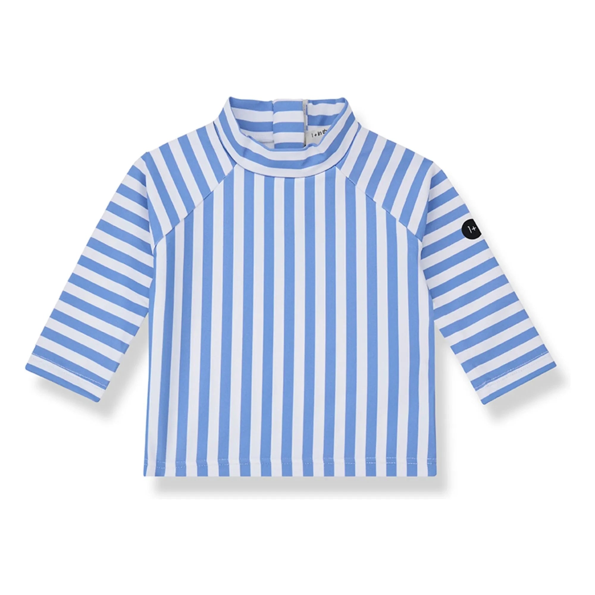 1+ in the family - Telmo Striped UV Protection T-Shirt | Light blue