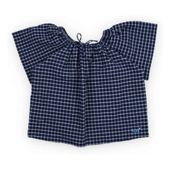 the new society - Blouse Jasmine Checkered | Dark Blue