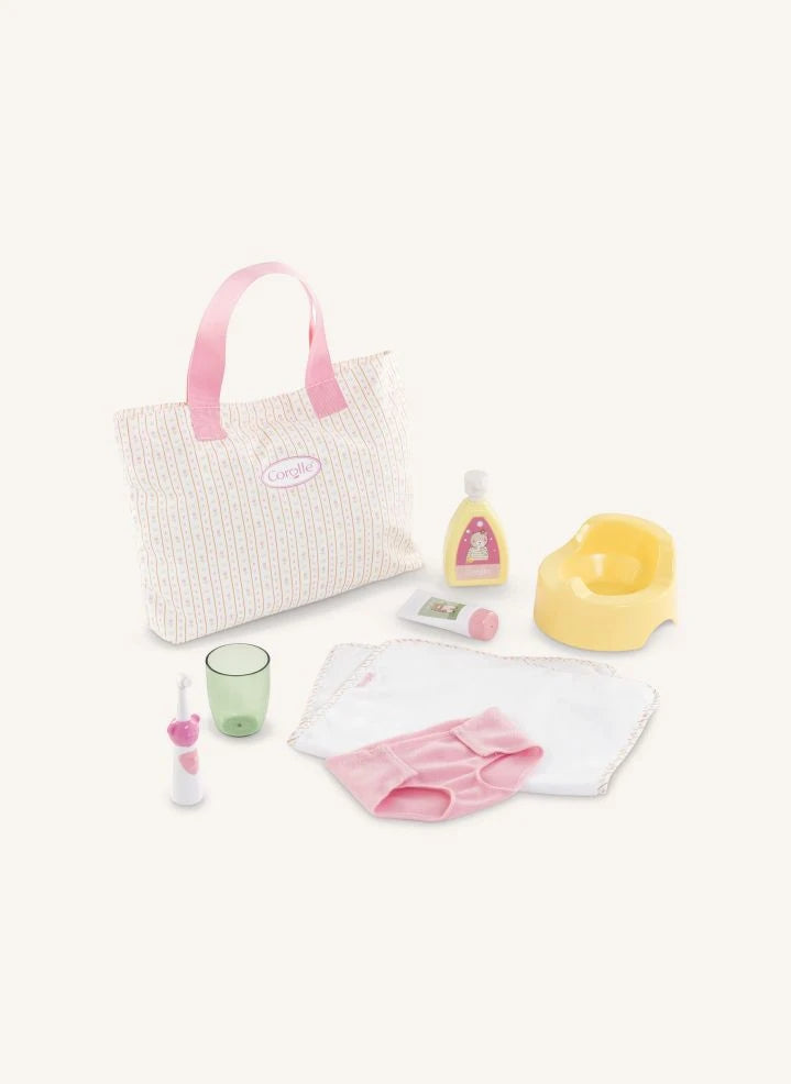 Corolle - Tulip Baby Diaper Changing Accessory Set | Pink
