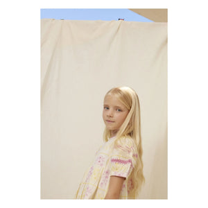 Bebe Organic - Alba Embroidered Apron Dress | Yellow