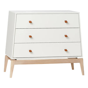 Leander - Luna Oak Dresser - 3 Drawers | White
