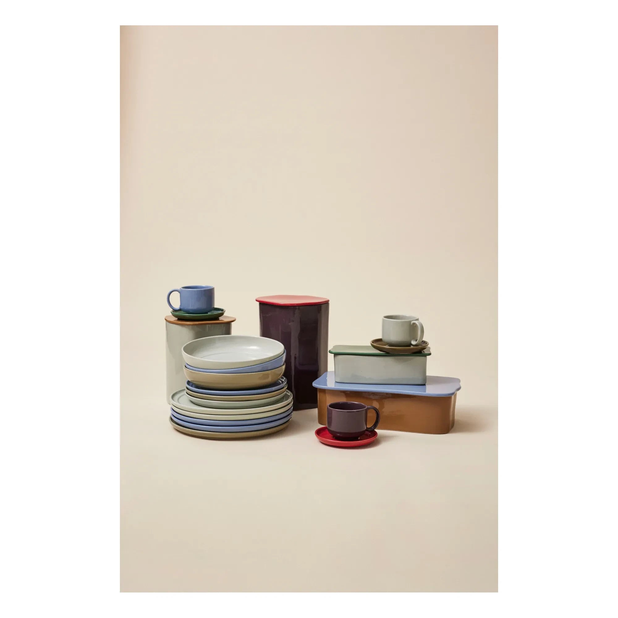Hübsch - Amare Cup and Saucer | Sand