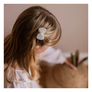 Gentil Coquelicot - Velvet Hair Clips - Set of 3 | Brown
