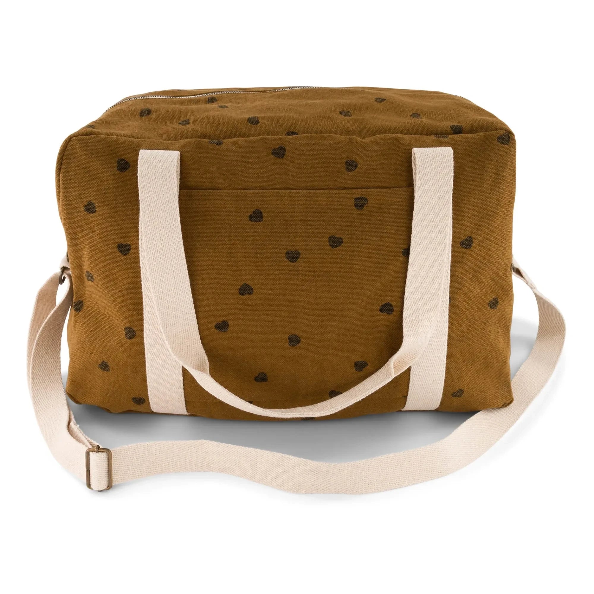 Rose in April - Raphael Heart Pattern Baby Bag | Chestnut Brown