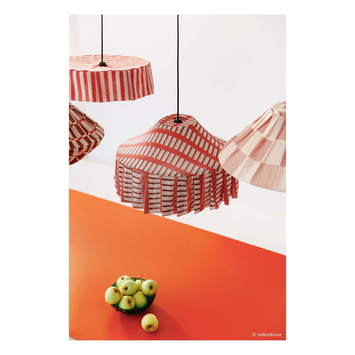 Nobodinoz - Nicole Mosaic lampshade | Red