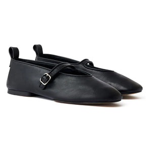 Soeur - Madeline Leather Ballerinas | Black