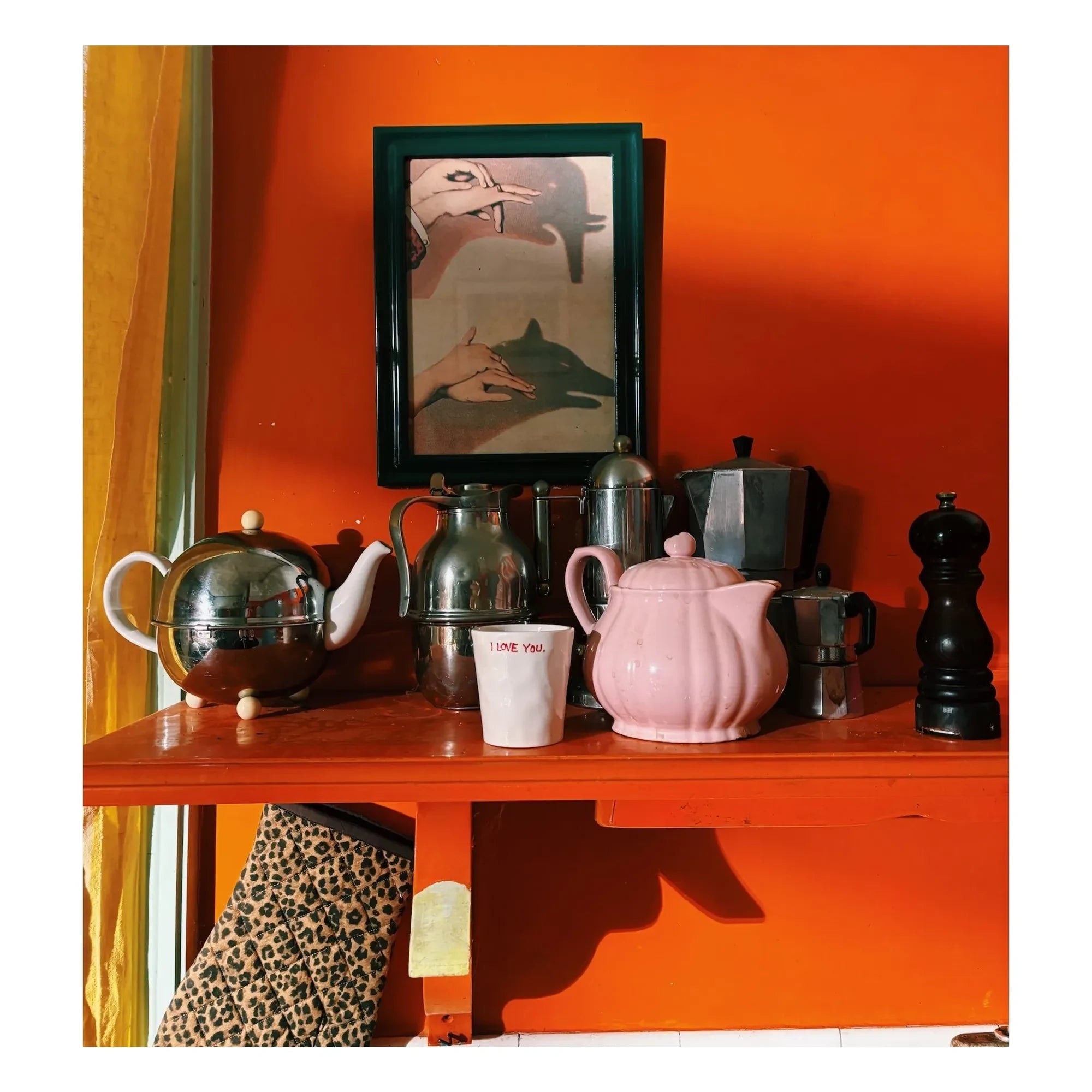 Anna + Nina - Pine Tree Photo Frame | Chrome Green