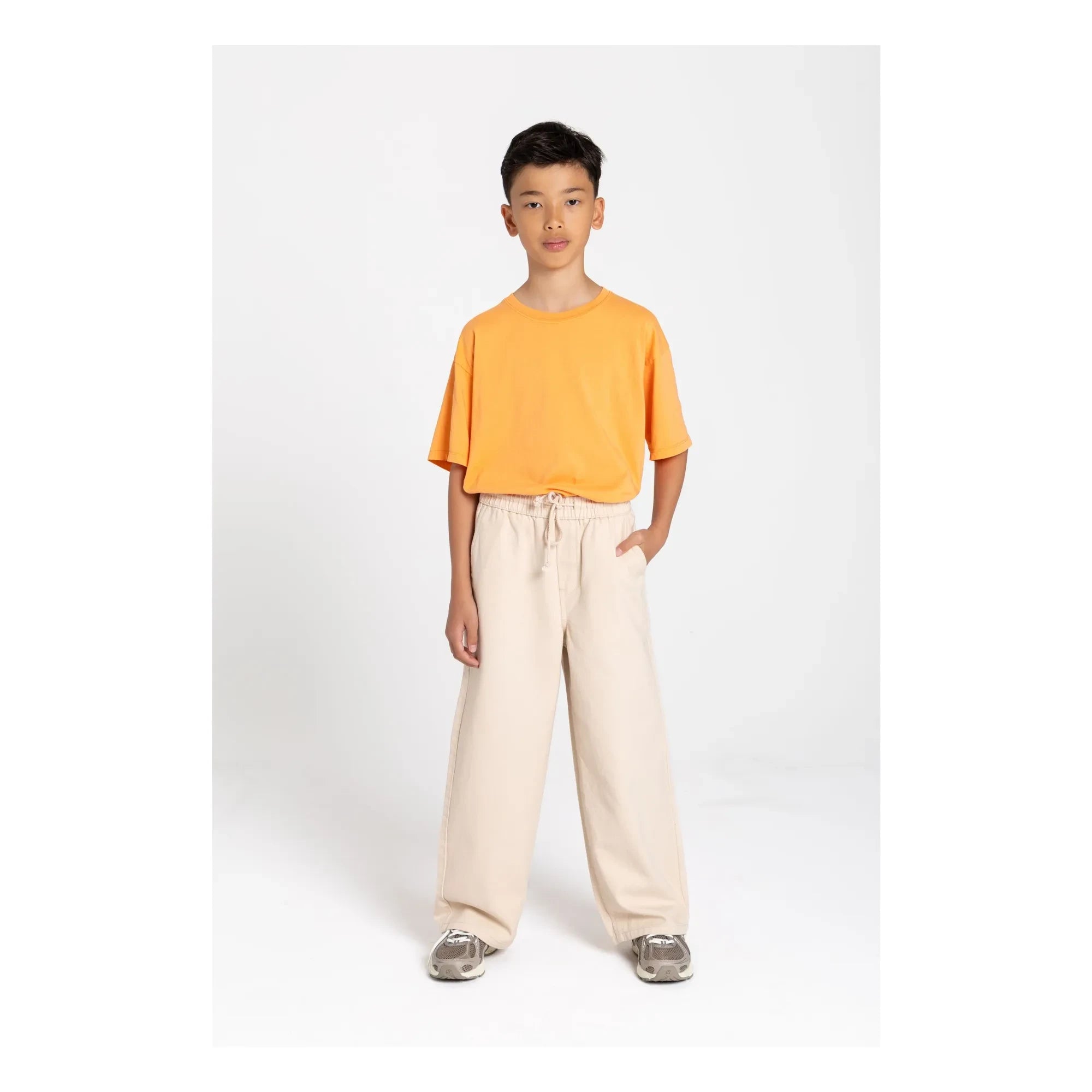 Smallable Kid - Burt Wide-Leg Trousers | Cream