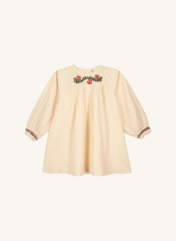 Bonton - Mükemmel İşlemeli Elbise | Ecru
