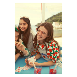 Piupiuchick - Polka Dot Claudine Collar Blouse | White