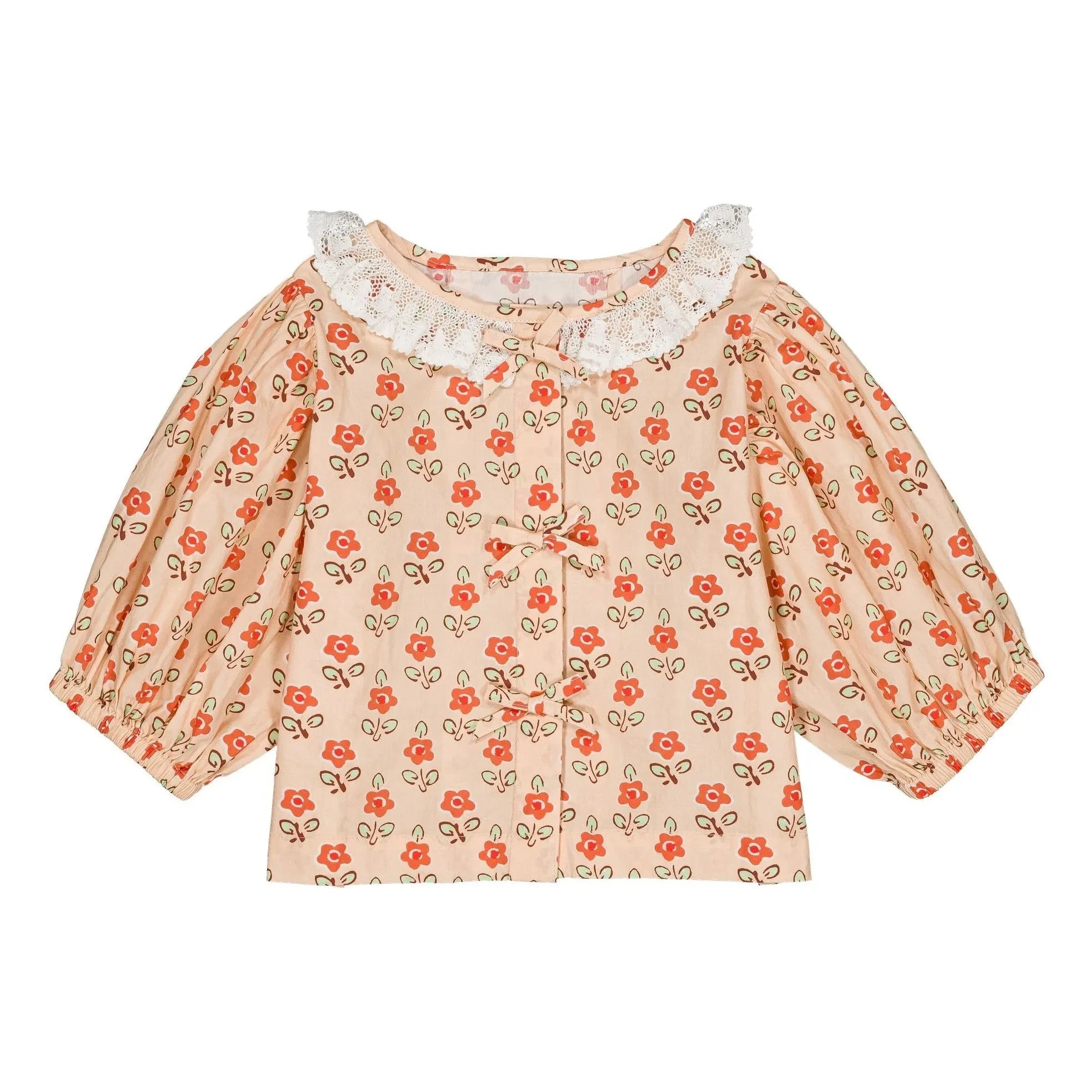 Hello Simone - Pia Floral Blouse | Apricot