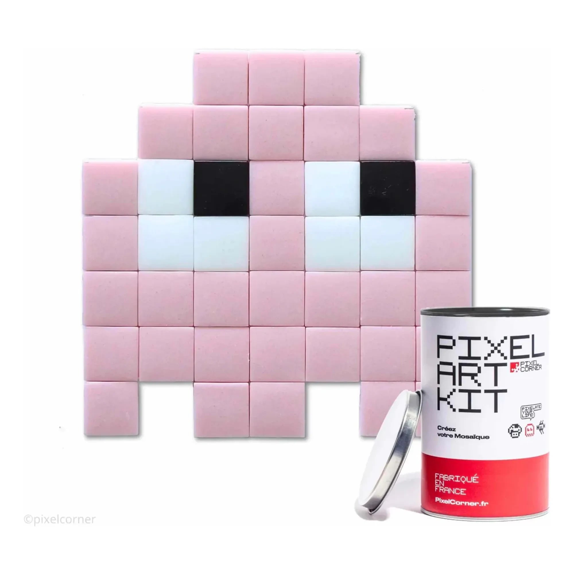 Pixel Corner - Pixel Art Kiti - Gloomie | Pembe