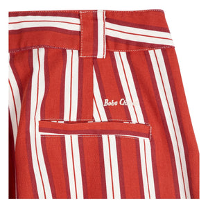 Bobo Choses - Cotton Striped Pants | Red
