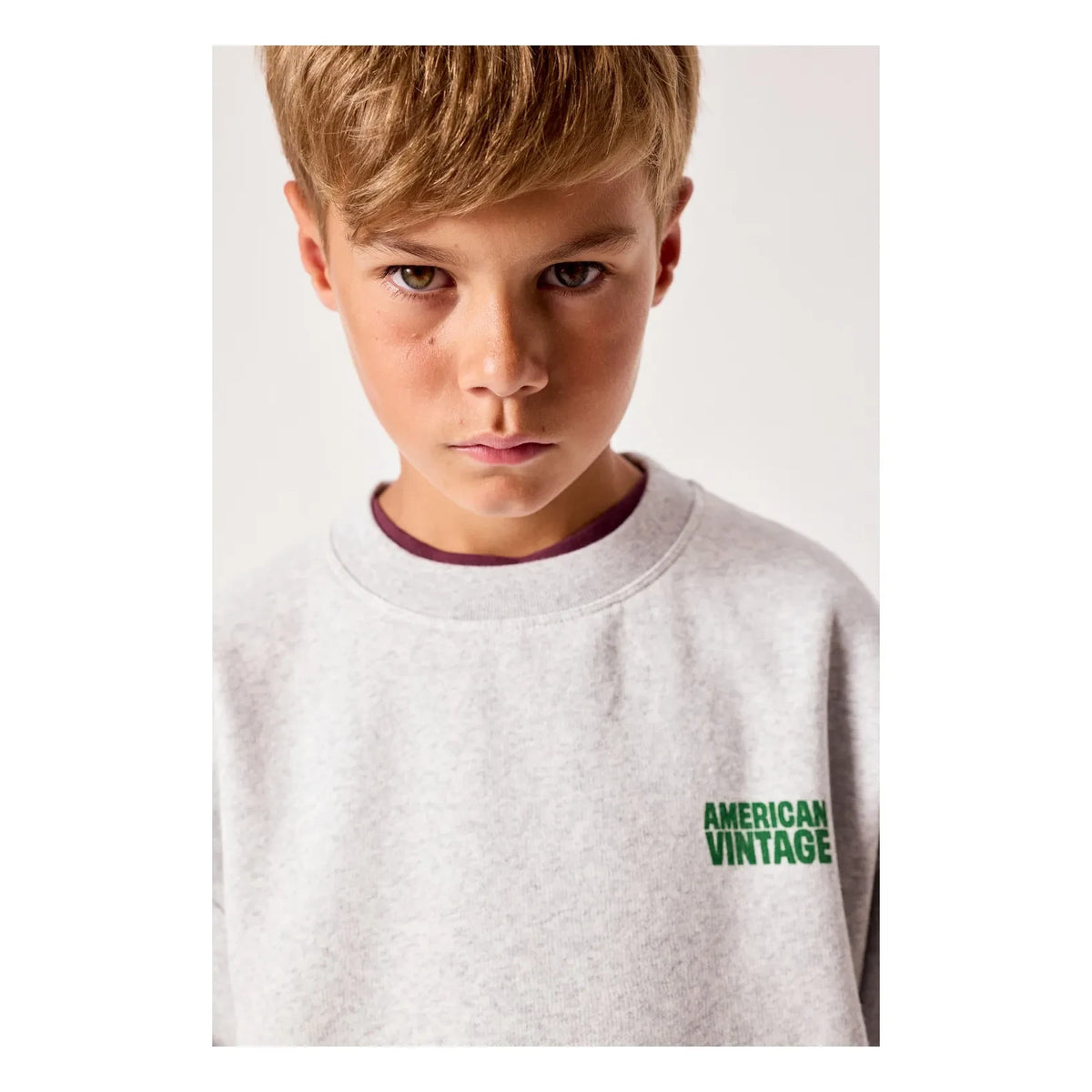 American Vintage - Baptown Sweatshirt | Grey melange
