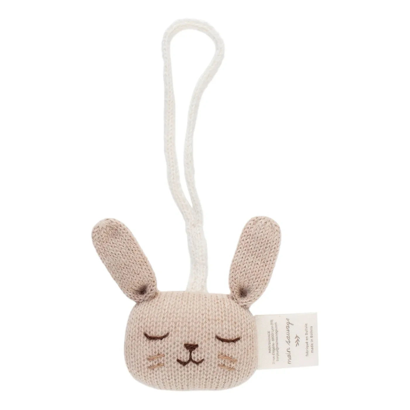 Main Sauvage - Bunny Hanging Rattle | Beige