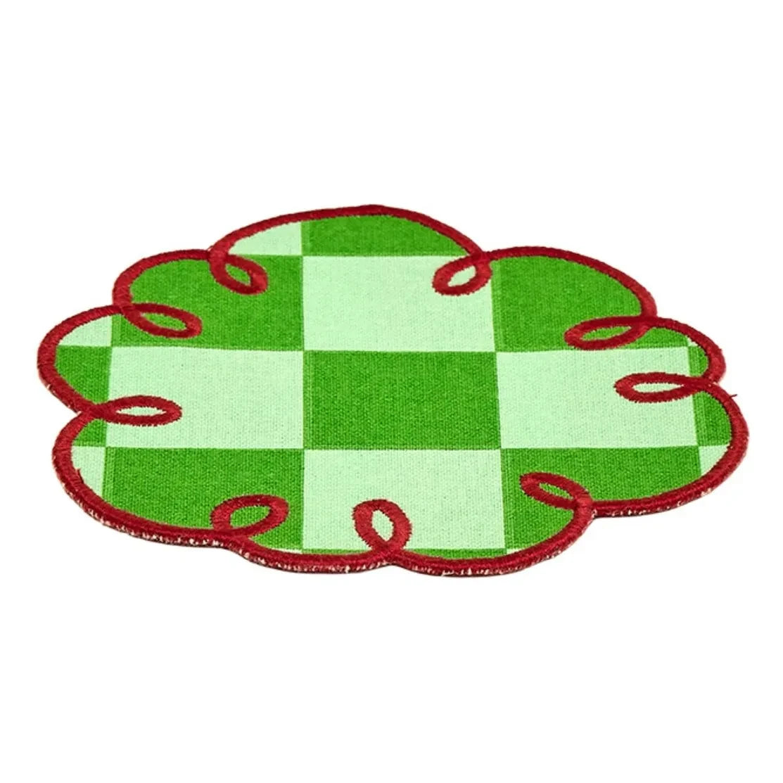 Bitossi - Dama Green Check Coaster Set | Green