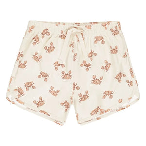 Rylee + Cru - Crab Swimsuit Shorts Made from Recycled Fibers | Cream