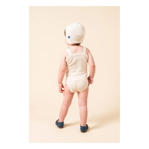 birinit - Fine knit embroidered jumpsuit | Off-white