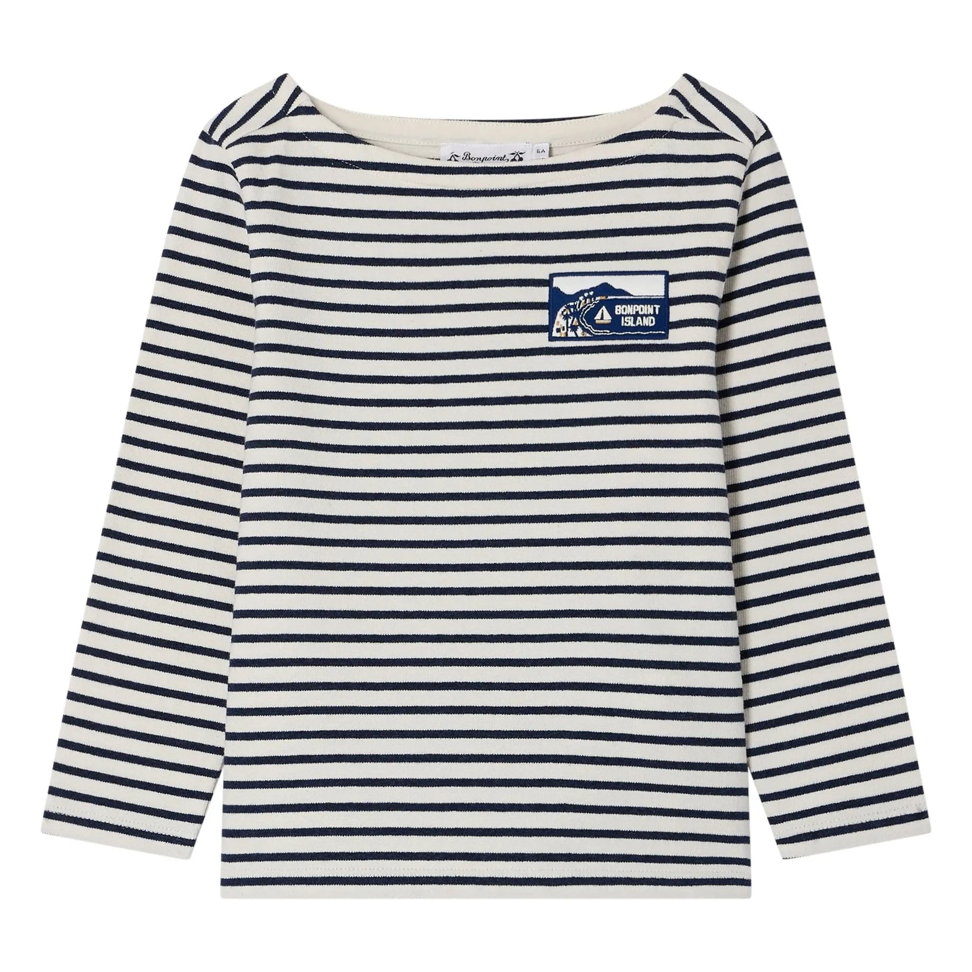 Bonpoint - Striped Baudelaire T-Shirt | Ecru
