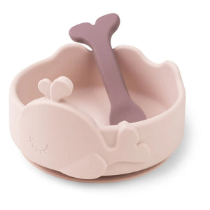 Done by Deer - Wally Silicone Bowl, Suction Cup and Spoon | Pink