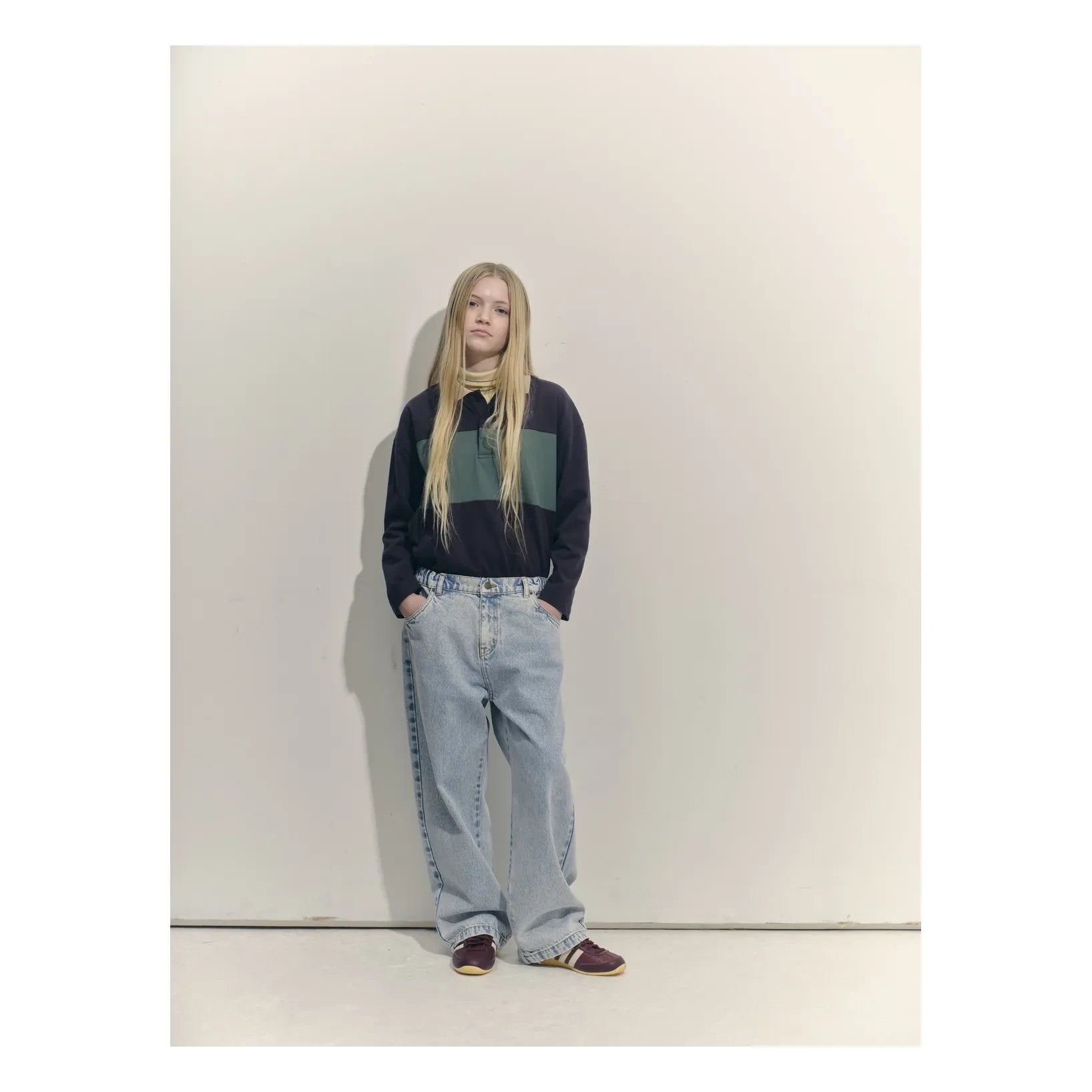 Main Story - Organik Pamuklu Geniş Paça Jean | Vintage mavi denim