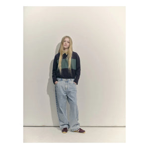 Main Story - Organik Pamuklu Geniş Paça Jean | Vintage mavi denim
