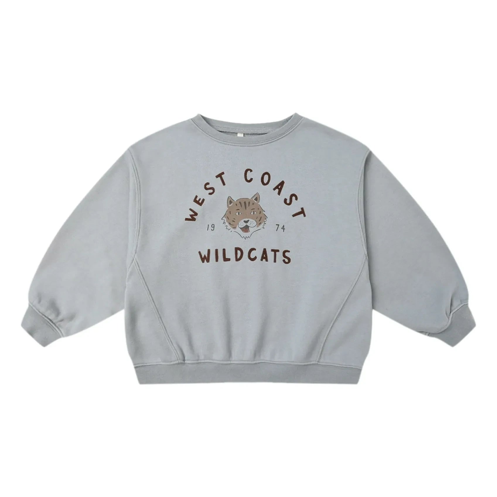 Rylee + Cru - Wildcats Oversized Sweatshirt | Gray Blue