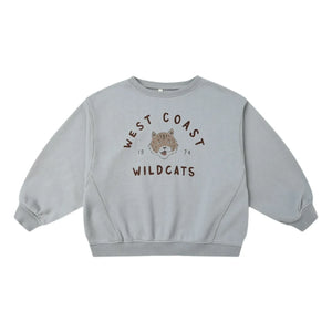 Rylee + Cru - Wildcats Oversized Sweatshirt | Gray Blue