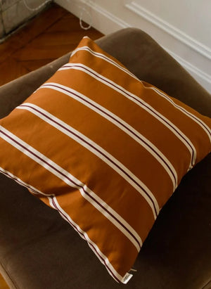 The Socialite Family - Carino Pillow in Striped Fabric | Camel
