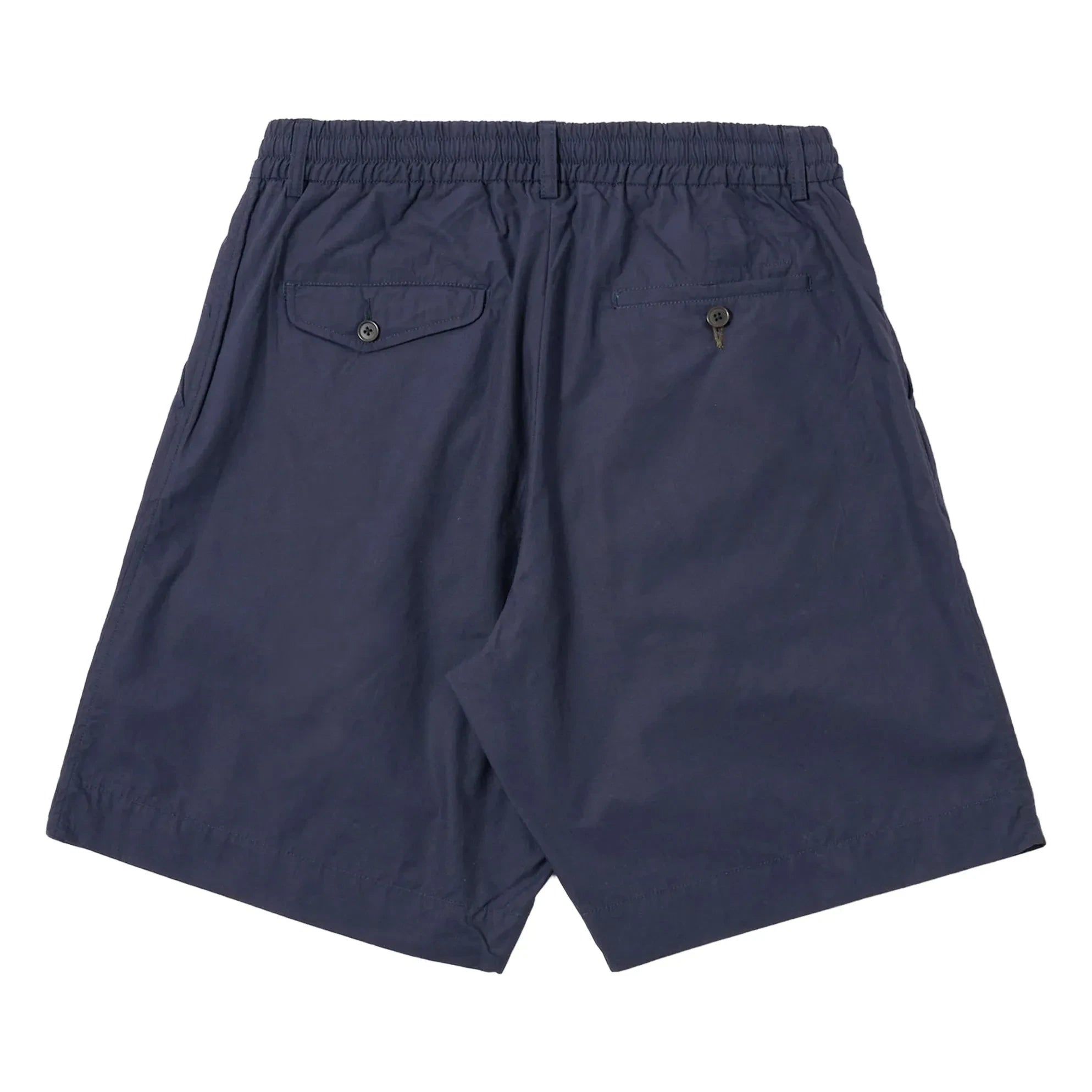 Universal Works - Short Plissé Poplin | Navy Blue