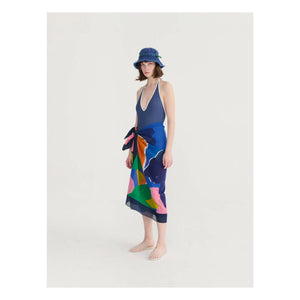 Bobo Choses - Dark Blue Seersucker One Piece Swimsuit