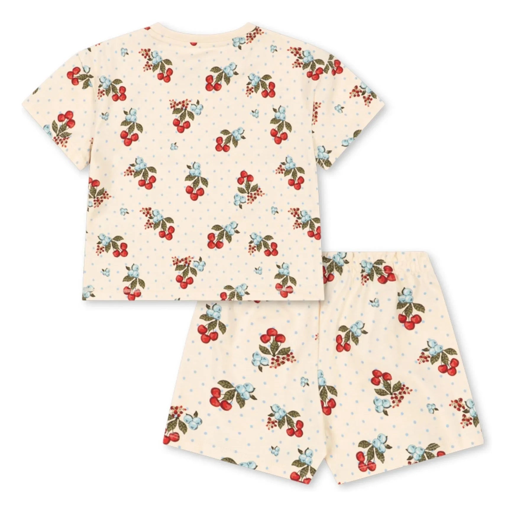 Konges Sløjd - Organic Cotton Cherry T-Shirt and Shorts Set | Ecru