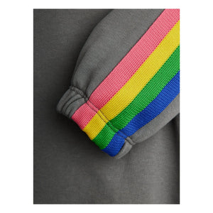Mini Rodini - Rainbow organik pamuk sweatshirt | Gri