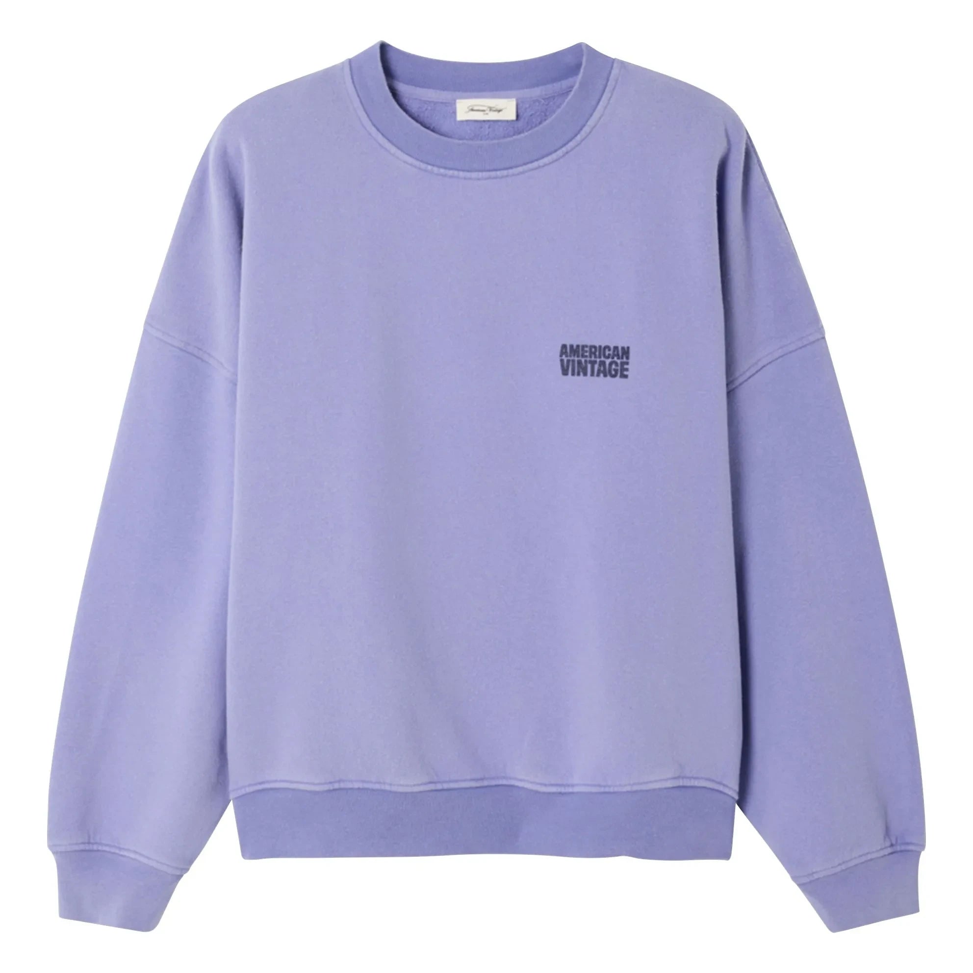 American Vintage - Plizzy Cotton Sweatshirt | Lavender