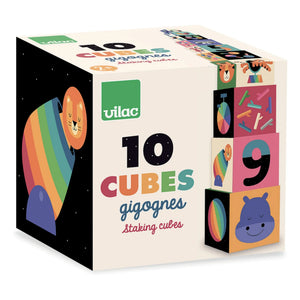 Vilac - Rainbow Stackable Blocks