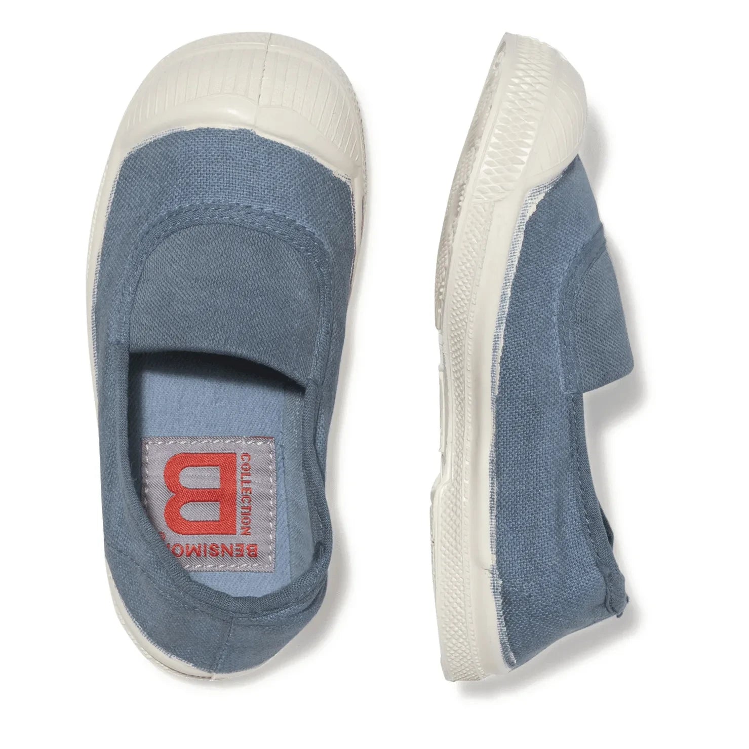 Bensimon - Elastic Vegan Canvas Sneakers | Denim