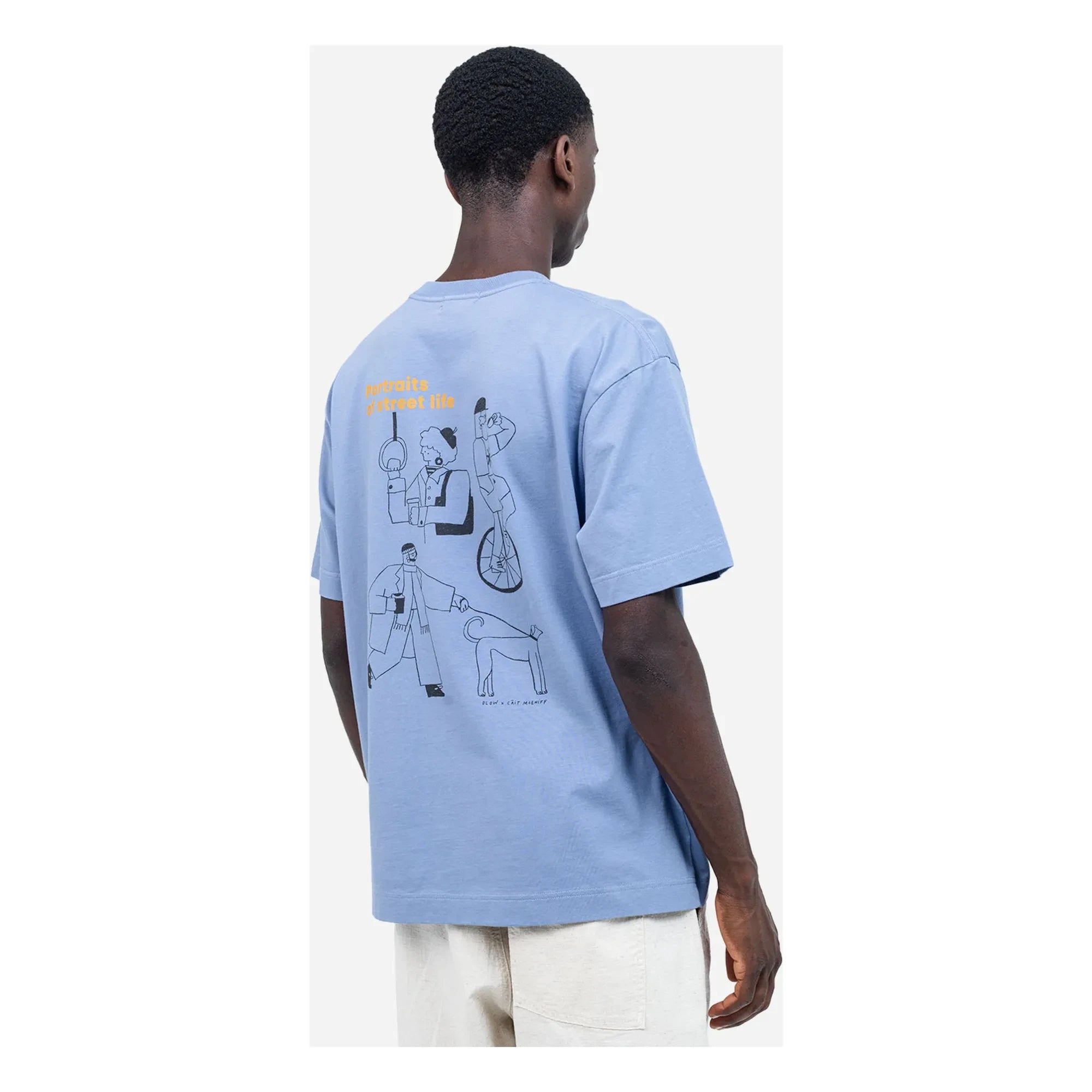 Olow - People T-shirt | Azure mavi