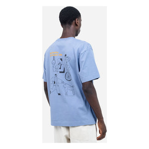 Olow - People T-shirt | Azure mavi