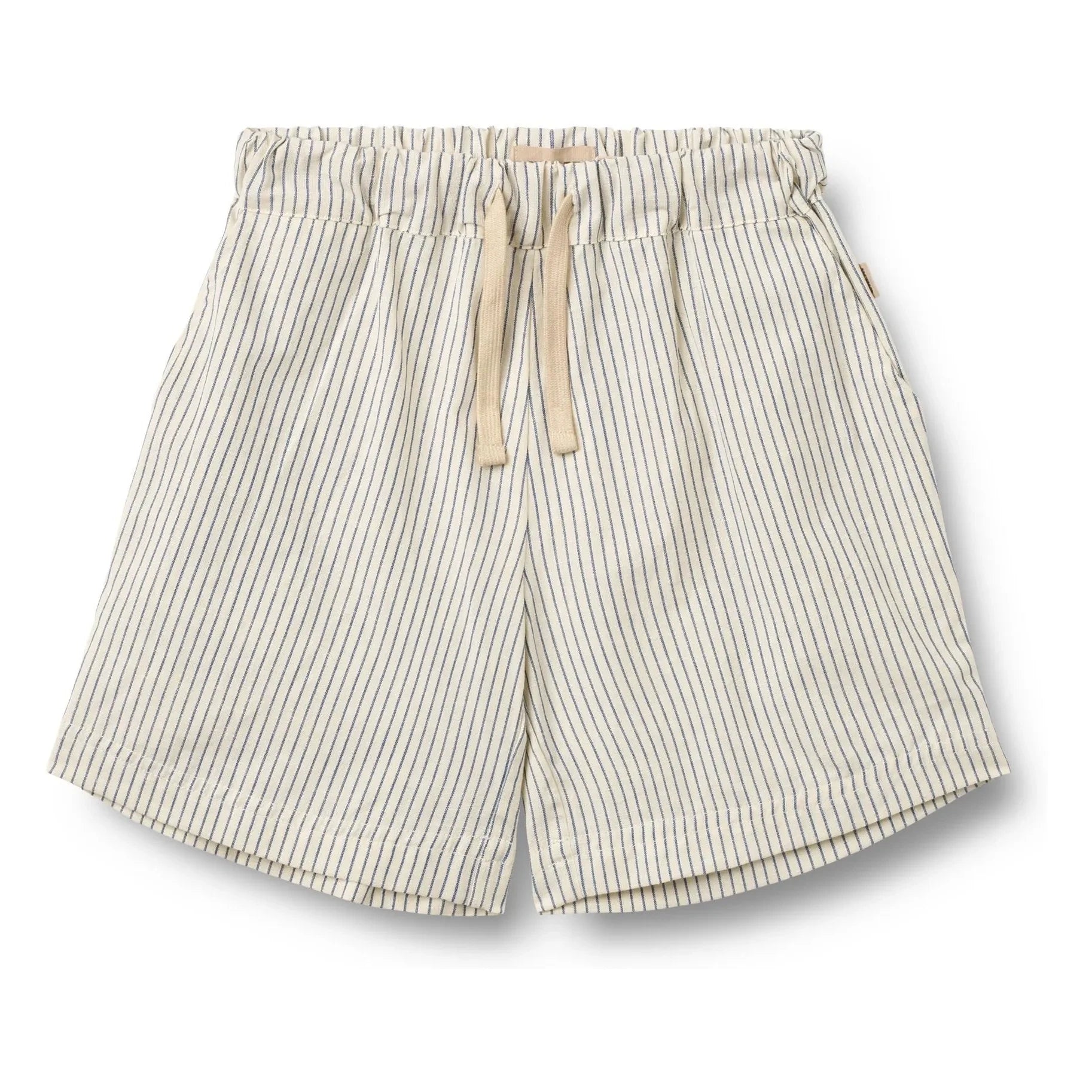 Wheat - Cuba Striped Organic Cotton Shorts | Ecru